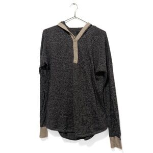 Smartwool Heather Grey Shadow Pine Hoodie Sweater Size Medium